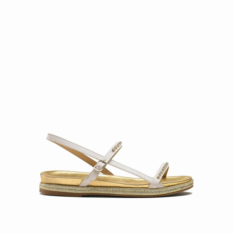 Russell & Bromley Gemfest Womens Jewelled Sandals White |OUJ672EU|